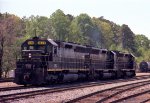 SBD 3630 leads two other SD45's northbound